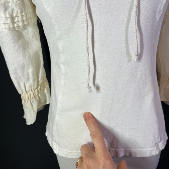Vintage Country Line Size 36 Cream Top Puffed Sleeves *Flaws - Picture 5 of 16